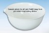 Evaporating dish, porcelain, deep form, 45mm high, 100mm OD, 190ml