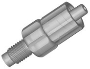 Adapter, ETFE, 1/4"-28 UNF male to Luer lock male