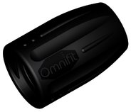 Omnifit® cap, PP, black, 1/4"-28 UNF female, pack of 10