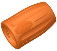 Omnifit® cap, PP, orange, 1/4"-28 UNF female, pack of 10