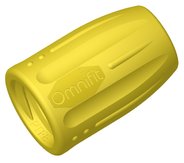 Omnifit® Kappe, PP, gelb, 1/4"-28 UNF female, Pkg. à 10 Stück