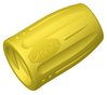 Omnifit® cap, PP, yellow, 1/4"-28 UNF female, pack of 10