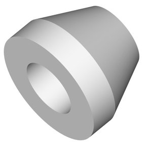 Cone, PTFE, for 1/8" OD tubing, small, pack of 4