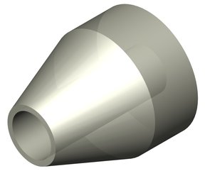 Inverse cone for solenoid valves, ETFE, for 1/16" OD tubing, pack of 10