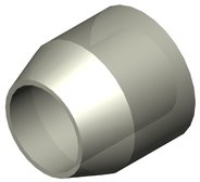 Inverse cone, ETFE, for 1/8" OD tubing, pack of 10