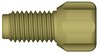Tubing end fitting, PEEK™, for 1/16" OD flared tubing, 1/4"-28 UNF male, large head, pack of 10