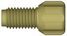 Schlauch-Endfitting, PEEK™, 1/4"-28 UNF male, für 1/16" AD Schlauch mit aufgeweitetem Ende, großer Kopf, Pkg. à 10 Stück