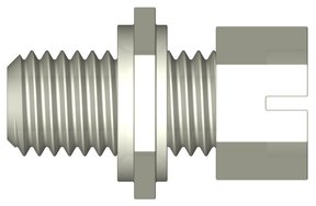 Gripper tubing end fitting, ETFE, 1/4"-28 UNF male, for 1/8" OD tubing, pack of 10