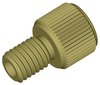 Gripper tubing end fitting, PEEK™, M6 male, for 1/8" OD tubing, pack of 10