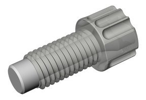 Stöpsel für 1/4"-28 UNF Port, ETFE, Pkg. à 2 Stück