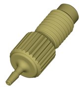 Barb-Adapter, Acetal, 1/4"-28 UNF male auf 1,0mm, Pkg. à 5 Stück