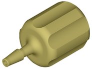 Barb-Adapter, PEEK™, 1/4"-28 UNF female auf 1,0mm, Pkg. à 5 Stück