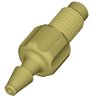 Barb-Adapter, Acetal, 1/4"-28 UNF male auf 3,0mm, Pkg. à 5 Stück