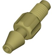 Barb adapter, PEEK™, 1/4"-28 UNF male to 4.0mm, pack of 5