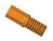 Schlauch-Endfitting, Omni-Lok™, PP, orange, Kompakt-Kopf, für 2,0 - 3,2mm AD Schlauch, 1/4"-28 UNF male, Pkg. à 10 Stück