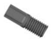 Tubing end fitting, Omni-Lok™, PP, grey, 1/4"-28 UNF male, for 1/16" OD tubing, pack of 10