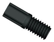 Tubing end fitting, Omni-Lok™, PP, black, 1/4"-28 UNF male, for 1/16" OD tubing, pack of 10