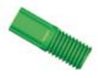 Tubing end fitting, Omni-Lok™, PP, green, 1/4"-28 UNF male, for 1/16" OD tubing, pack of 10