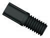Tubing end fitting, Omni-Lok™, PP, black, 1/4"-28 UNF male, for 1/8" OD tubing, pack of 10