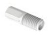 Tubing end fitting, Omni-Lok™, PP, white, 1/4"-28 UNF male, for 1/8" OD tubing, pack of 10