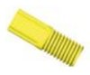 Tubing end fitting, Omni-Lok™, PP, yellow, 1/4"-28 UNF male, for 1/8" OD tubing, pack of 10