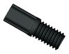 Tubing end fitting, Omni-Lok™, PP, black, M6 male, for 1/8" OD tubing, pack of 10
