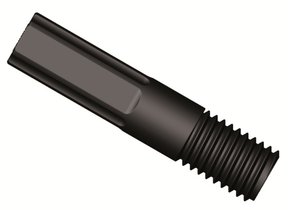Schlauch-Endfitting, Omni-Lok™, PP, lange Ausführung, schwarz, 1/4"-28 UNF male, für 1/8" AD Schlauch, Pkg. à 10 Stück