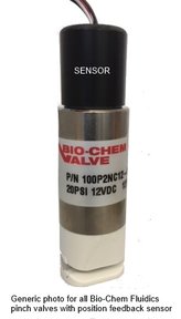 2-way NC pinch valve, type 100P2NC24-02SF
