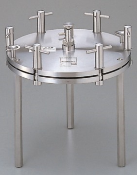 Pressure Filter Holder Type Ks 293 For 293mm O Membranes 304 Or 316 Stainless Steel Inlet 3 4 Nptf To 16mm Barb Outlet 3 4 Nptm To 16mm Barb Lab Club