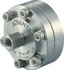 High-pressure - up to 100kg/cm² - inline holder type LS 47 HP for 47mm Ø membranes, 304 stainless steel, FPM O-rings, inlet and outlet 1/4" NPTF