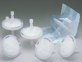 Advantec LABODISC syringe filter, hydrophobic PTFE, 50mm Ø, 0.20µm, sterile. For solvents, acids and bases. Pack of 10
