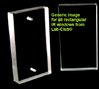 IR window, rectangular, NaCl, 50 x 25 x 6mm, drilled