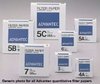 Quantitatives Filterpapier, aschefrei, Sorte 5B, 55mm Ø, 108g/m², 0,21mm dick. Retention 5-10µm bei mittleren Flussraten. Für allgemeine Filtration. Pkg. à 100 Stück