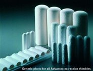 Extraction thimbles, grade 84, cellulose, 90 x 20mm OD. For Soxhlet extraction of organic components at up to 120 °C. Pack of 25