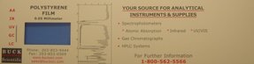 PS Test-Film für IR-Spektrophotometer, 0,05mm dick, vormontiert
