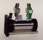 Demountable gas cell, 10 cm pathlength. 316 SS body and stopcock. 1/4" OD Swagelok connectors