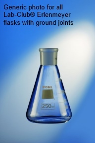 Erlenmeyer flask with ground joints, graduated, 100ml, NS 29/32
