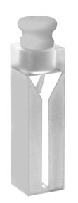 Micro absorption cuvette with PTFE stopper, optical glass, lightpath 10 mm