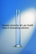 Measuring cyllinder, borosilicate glass, 25ml, class A, hex. base, subdivisions 0.5ml, tolerance ±0.25ml
