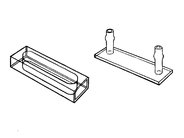 Mikro-Absorptionsdurchflussküvette, UV-Quarz, zerlegbar, Schichtdicke 1 mm