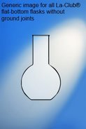 Flat bottom flask, borosilicate glass, without ground joint, 500ml