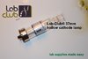 Hohlkathodenlampe, Cs, 37mm/1,5", Standard 2-Pin. Glasfenster. Füllgas Ne. Lebensdauer 3000 mA/h