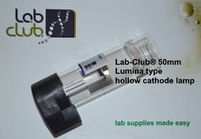 Hollow cathode lamp, Rb, 50mm/2" for AAnalyst™ instruments. Glass window. Fill gas Ne. Lifetime 3000 mA/h