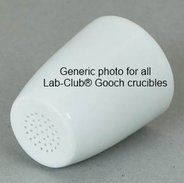 Gooch crucible, porcelain, 29mm OD, 15ml, for 15–16mm diameter filter paper