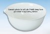 Evaporating dish, porcelain, semi-deep form, 80mm OD, 80ml