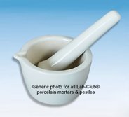 Mörser & Pistille, Porzellan, tiefe Form, 52mm high, oben: 80mm AD, 65mm ID, 70ml