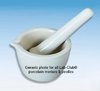 Mortar & pestle, porcelain, deep form, 52mm high, rim: 80mm OD, 65mm ID, 70ml