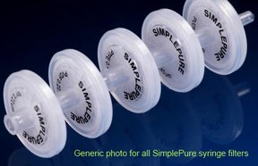 SimplePure syringe filter, cellulose acetate, 25mm Ø, 0.22µm, with prefilter. Pack of 100