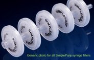 SimplePure Spritzenfilter, Celluloseacetat, 25mm Ø, 0,22µm, mit Vorfilter. Pkg. à 100 Stück