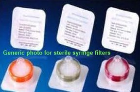 SimplePure syringe filter, cellulose acetate, 25mm Ø, 0.22µm, with prefilter, sterile. Pack of 100